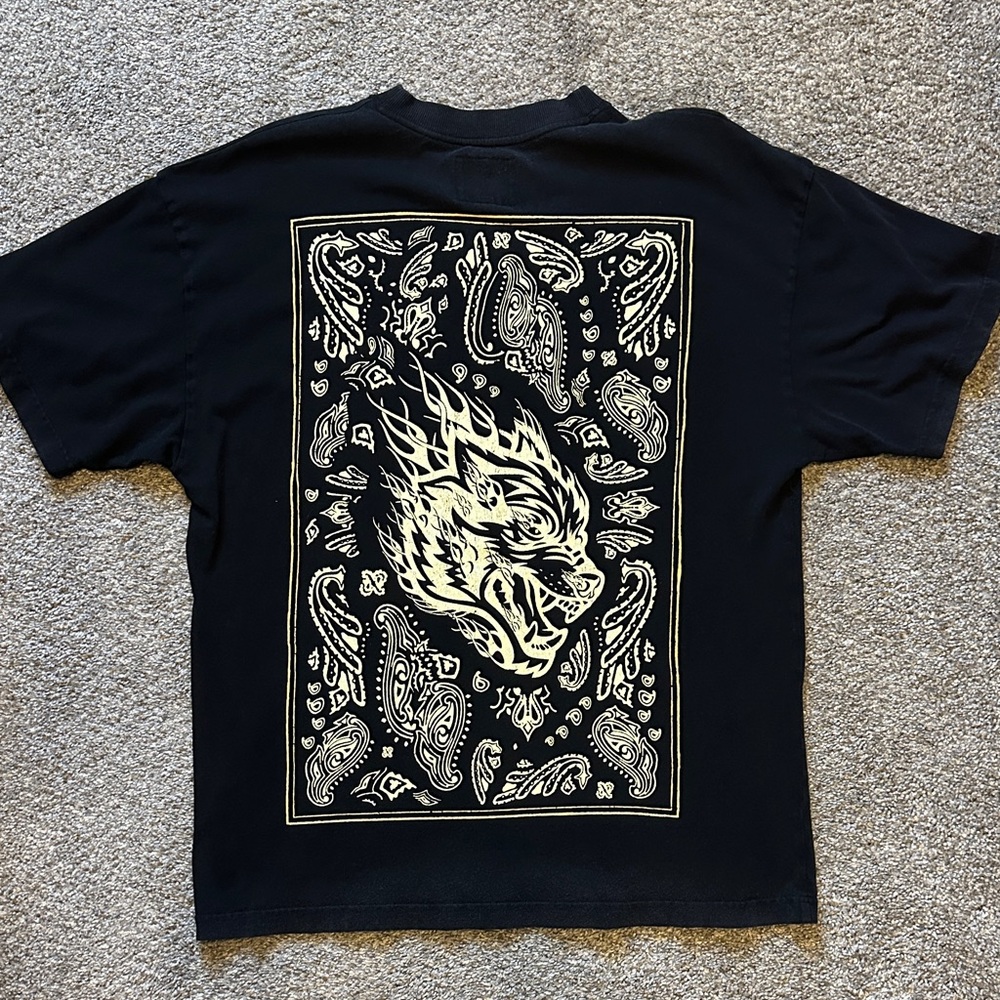 Darc Sport Black Tee with Paisley Graphic